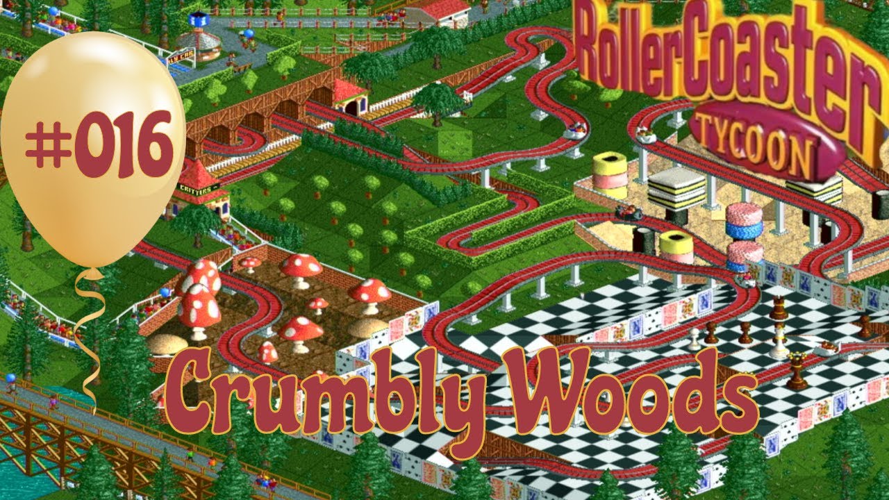 Level 16   RollerCoaster Tycoon – Level 16: Crumbly Woods [Gameplay] [German]