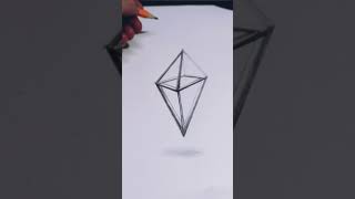 3D illusion diamond rhombus#diamond#shape#rhombus#3D#illusionart #illusiondraw#art #geometricshape