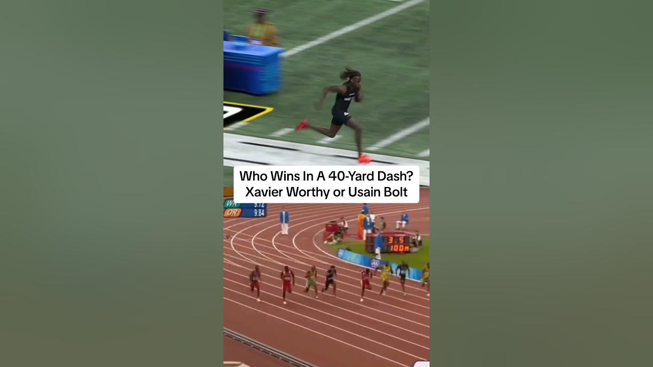 Who wins a 40 yard dash prime usain bolt or xavier worthy usainbolt