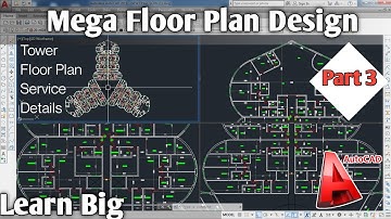 Learn Tower Floor Plan Design Burj Khalifa Auto CAD Part 3