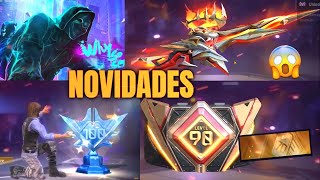 PEGUE AS RECOMPENSAS DE NÍVEL, EVENTO TOP CRIMINAL, CARAPINA EVOLUTIVA - NOVIDADES FREE FIRE