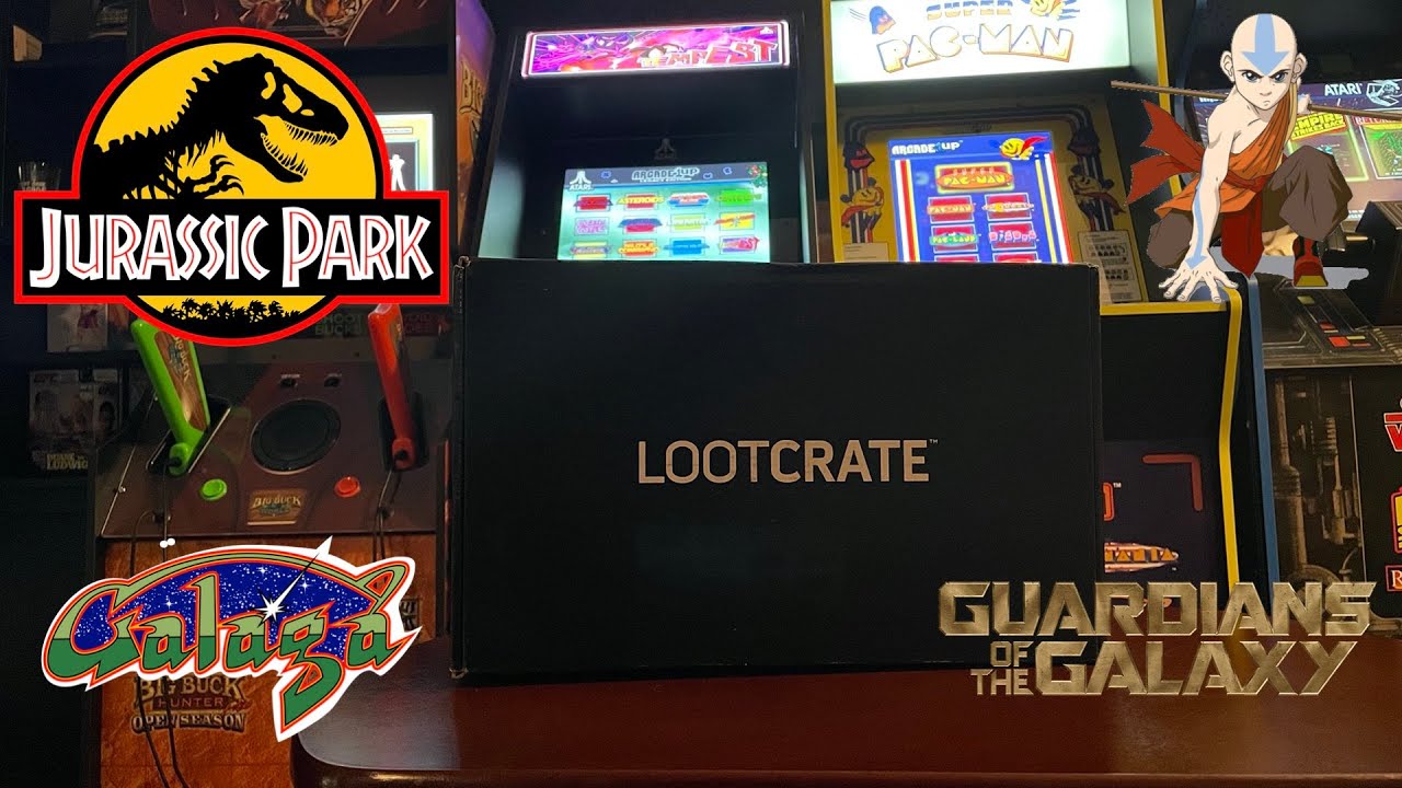 Loot Crate October 2021 Unboxing Galaga, Jurassic Park, Guardians of the Galaxy, The Last Air Bender