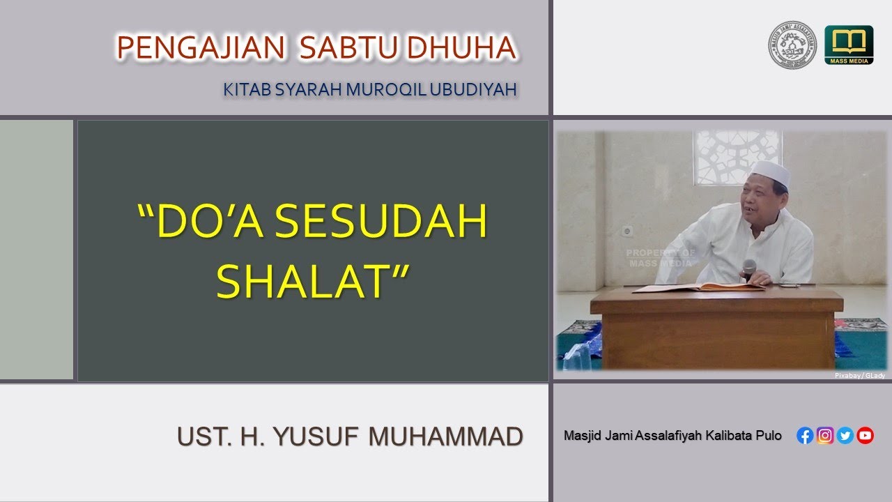 DOA SESUDAH SHALAT | KITAB SYARAH MUROQIL UBUDIYAH | UST. H. YUSUF MUHAMMAD