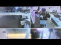 Security camera footage from a burglary at Freeport Cafe
