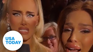 Adele shocked by fan's Instagram filter during video selfie | USA TODAY