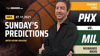Sunday NBA Finals Predictions and Best Bets - July 11, 2021 - Phoenix Suns vs. Milwaukee Bucks