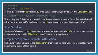 Converting i1 Type to Integer Value in LLVM