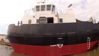 Module and launch of a 16m tugboat
