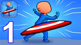 Shield Master - Gameplay Walkthrough Part 1 All Levels 1 - 10 (Android, iOS) screenshot 2