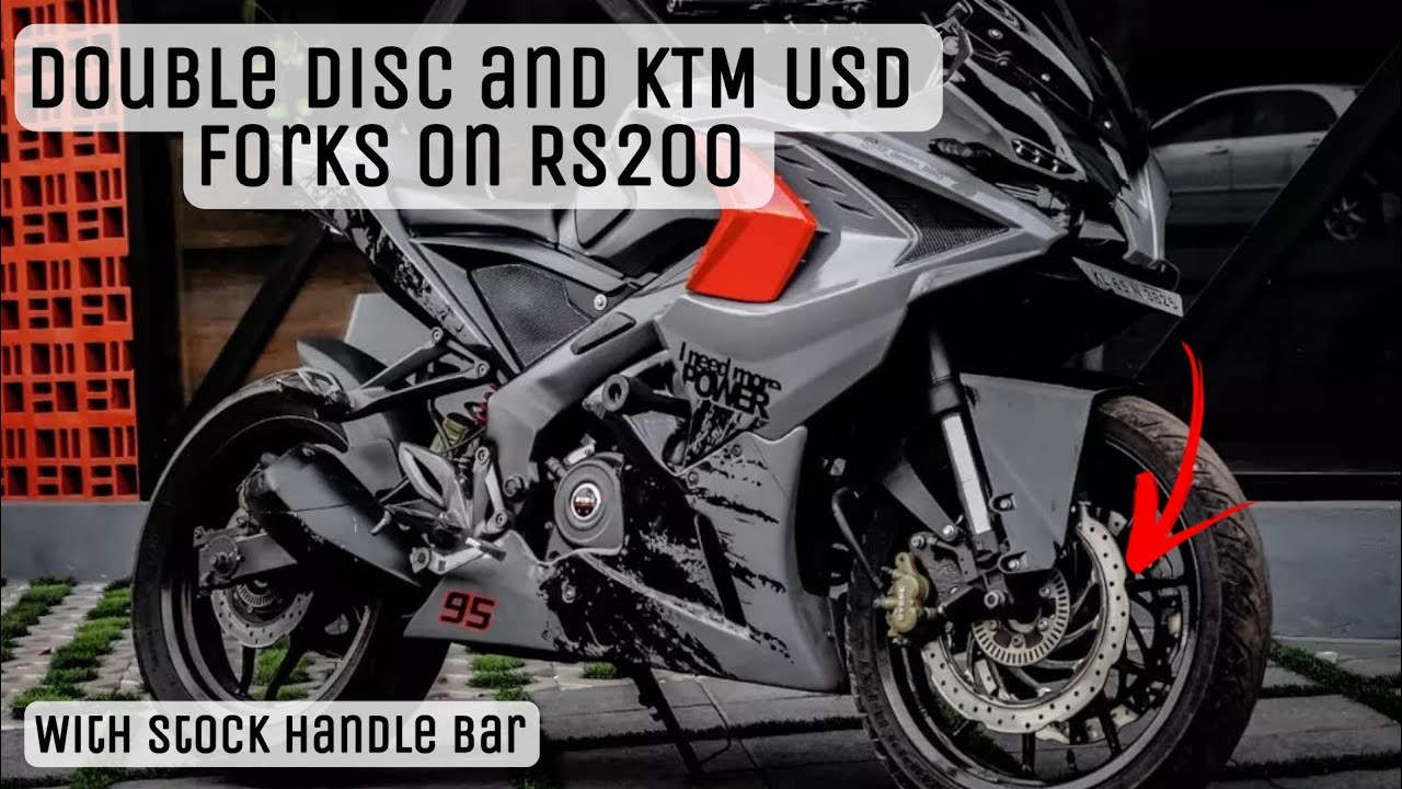 Double Disc and USD Forks on RS200!!! Modified RS200 Review in