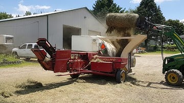 Repurposing round bales for DIY small squares