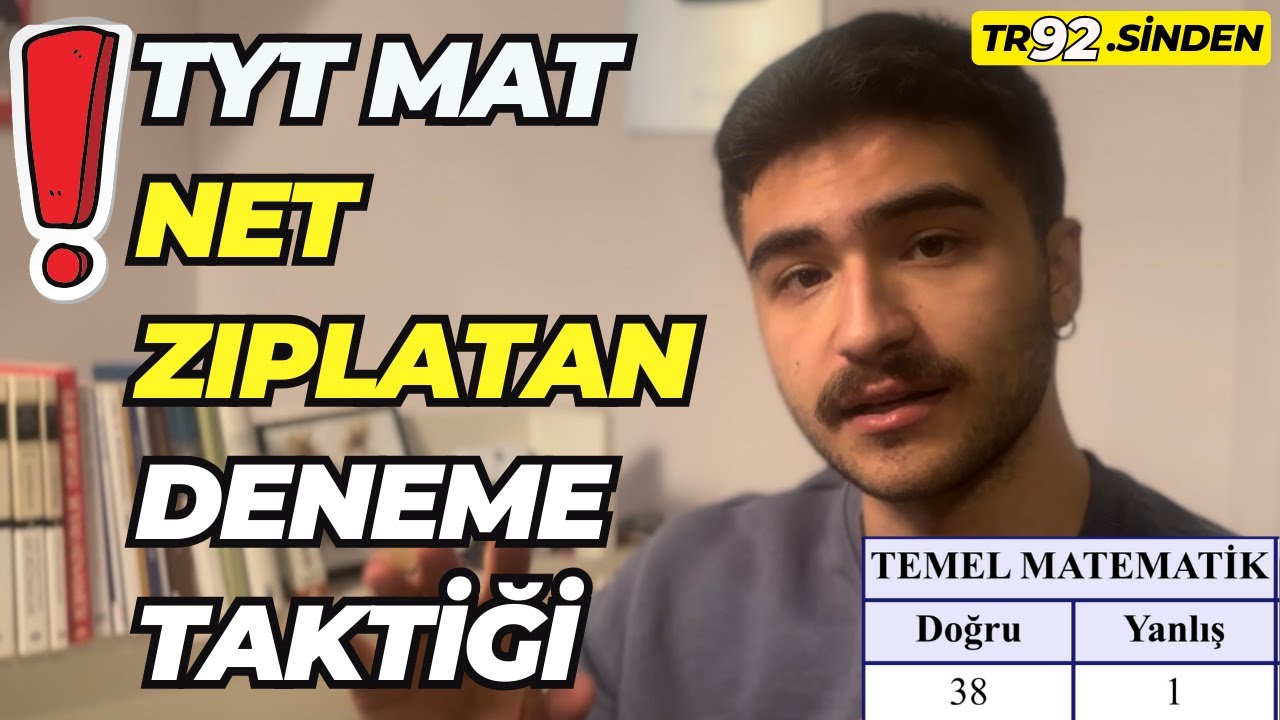 TYT MAT NETLERİ UÇURAN DENEME TAKTİĞİ!