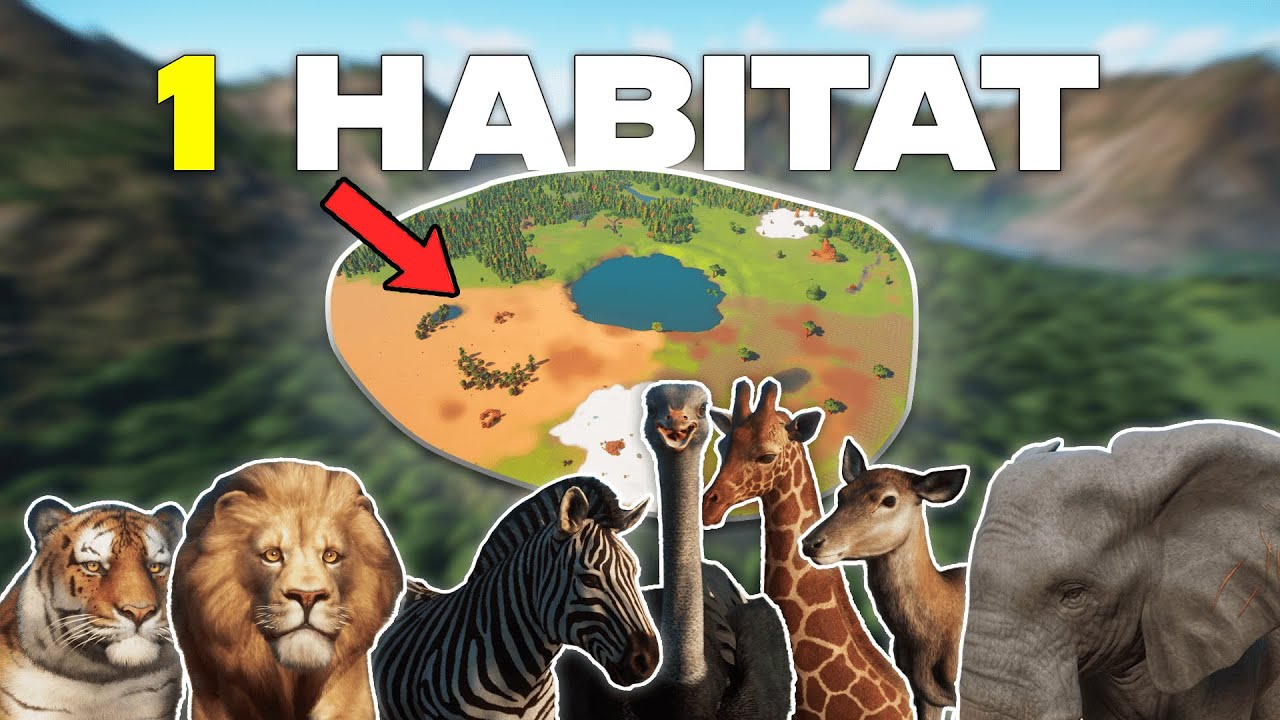 Gue Menyatukan 100 HEWAN Dalam 1 HABITAT Di Planet Zoo