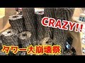 【メダルゲーム】バベルのメダルタワーで大量にタワーを出現させて崩してみた!