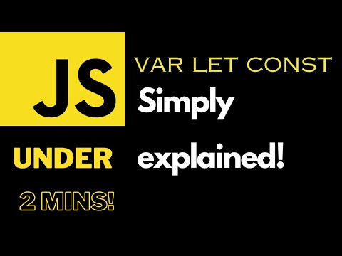 JavaScript Variables in 2 Minutes: var vs let vs const