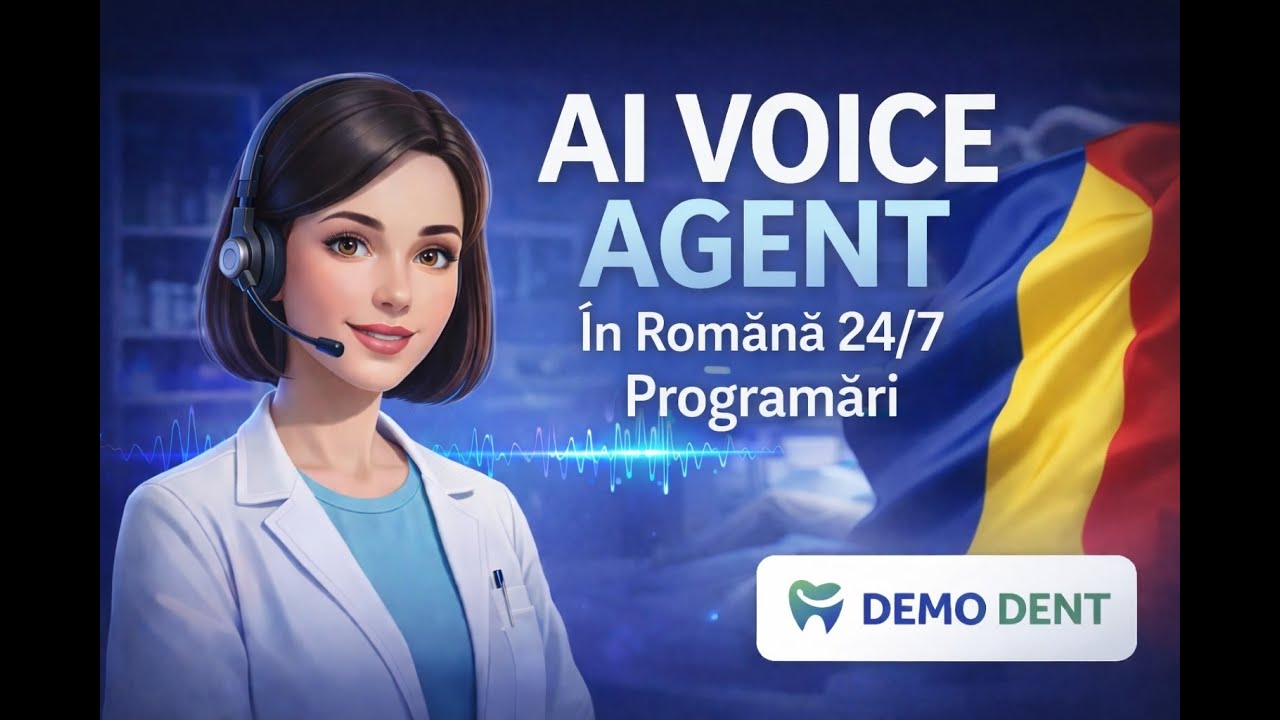 AI Voice Agent pentru cabinet stomatologic – în română, programări automate 24/7