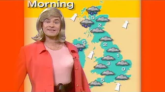 Bobby Davro/Ulrika Jonsson Weather - TV-AM - Clive James, Rory Bremner, Mike Morris, Lorraine Kelly