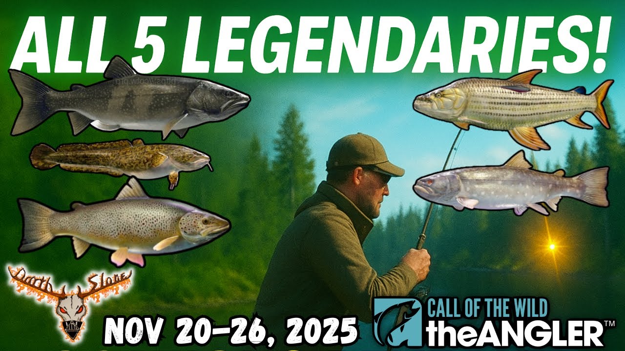 Поймайте ВСЕХ 5 легендарных рыб на этой неделе! Полное руководство и места ловли – Call of the Wi...