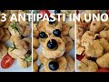 3 ANTIPASTI CON 3 INGREDIENTI  tonno ricotta e patate in 3 modi differenti  ANTIPASTO DI NATALE