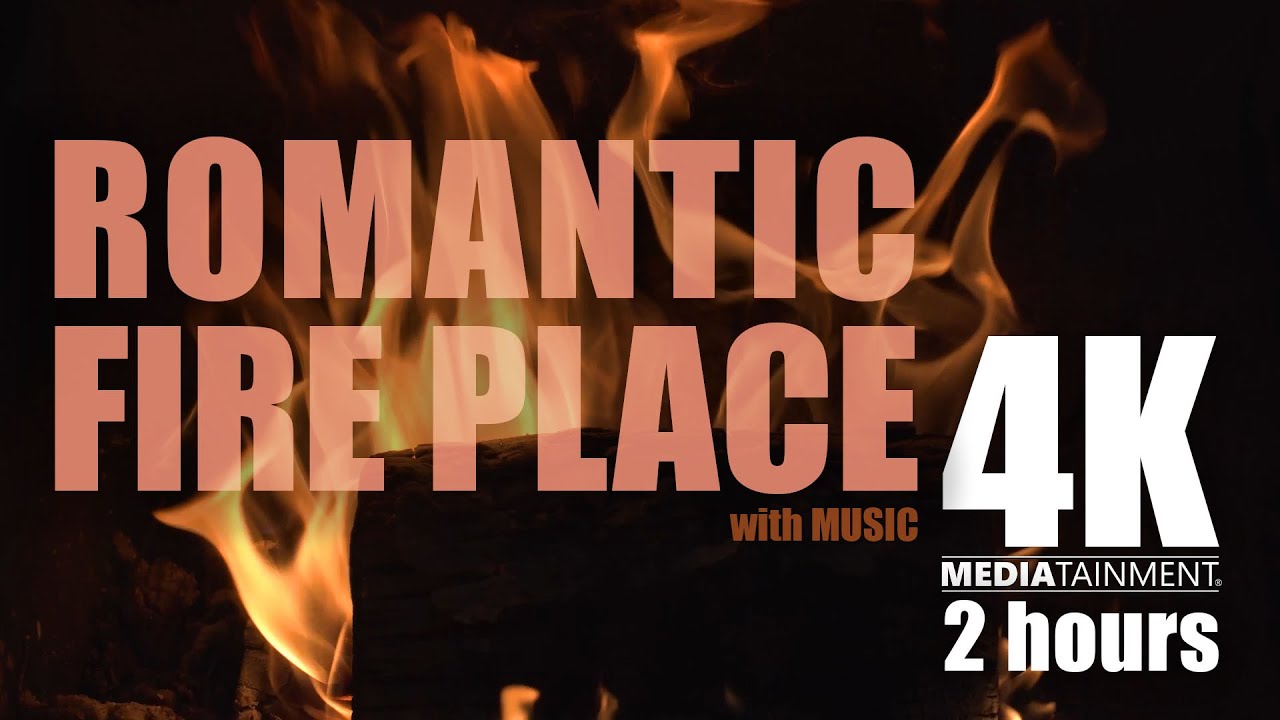 Romantic Fireplace with Music | 4K - YouTube
