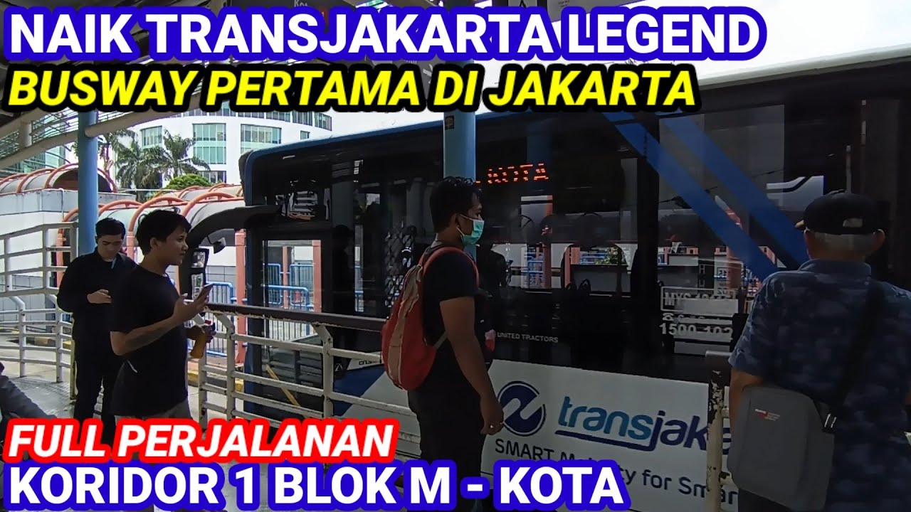 NAIK BUSWAY GANDENG KORIDOR 1 SAAT JAM LANCAR SIANG‼️JAM 11 SIANG #buswaytransjakarta #transjakarta