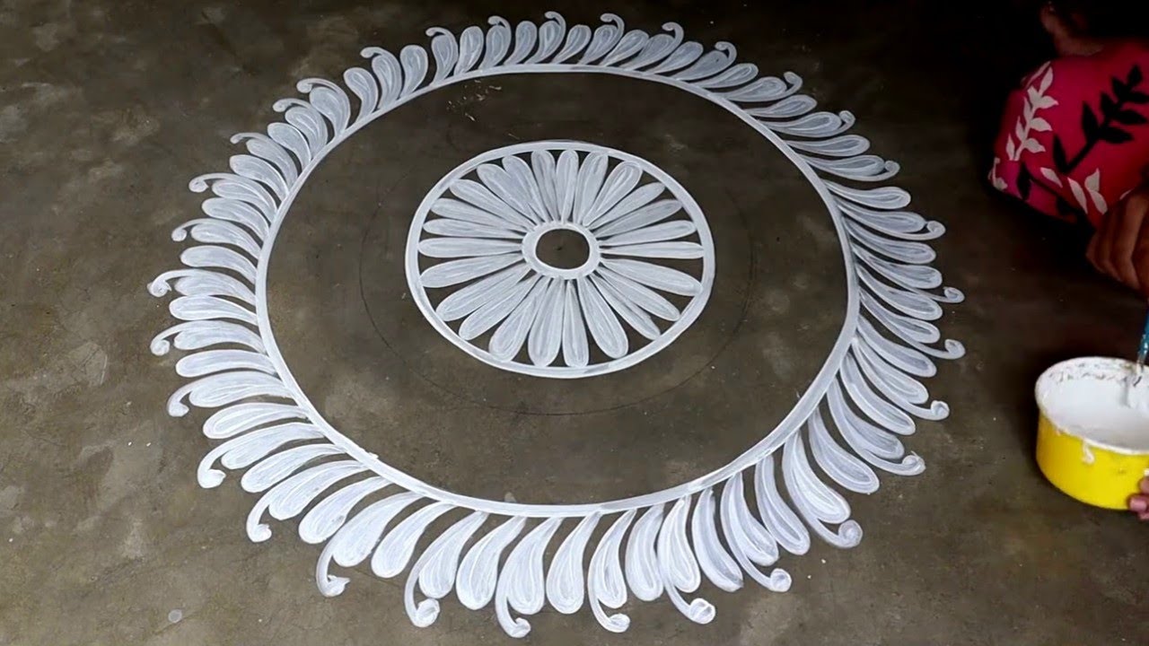 easy and simple rangoli kolam designs / ugadi special rangoli design 2022 / latest ugadi rangoli