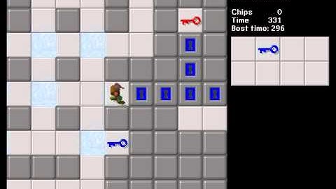 CCLP1 level 57 solution - 296 seconds