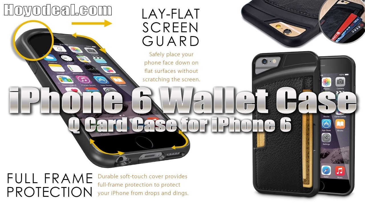 iPhone 6 TPU/Leather Wallet Card Case - a very nice card holder case with real stitching!