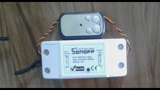Abrindo portão pelo celular - sonoff basic rf433