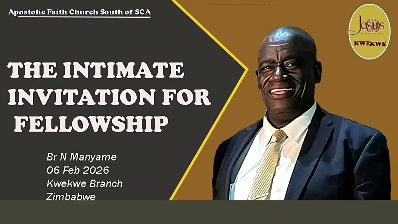 Брат Маньяме. 06.02.2026. Неформальное приглашение на общение. Церковь Апостольской Веры SCA.