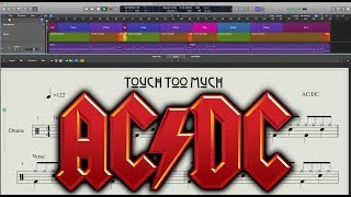 AC/DC - Touch Too Much - Drum Chart - Backing Track
