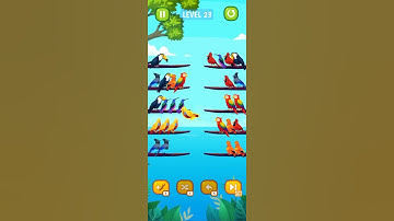Color bird sort puzzle game play level 23 easy  tips and tricks# shorts# viral# subscribe# YouTube#