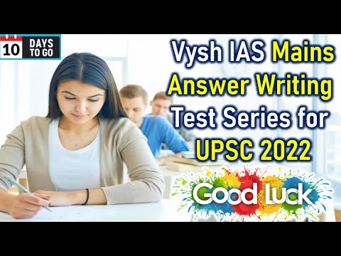 UPSC MAINS TEST SERIES 2022 | UPSC MAINS ANSWER WRITING PROGRAMME | VYSH IAS MAINS TEST SERIES 2022