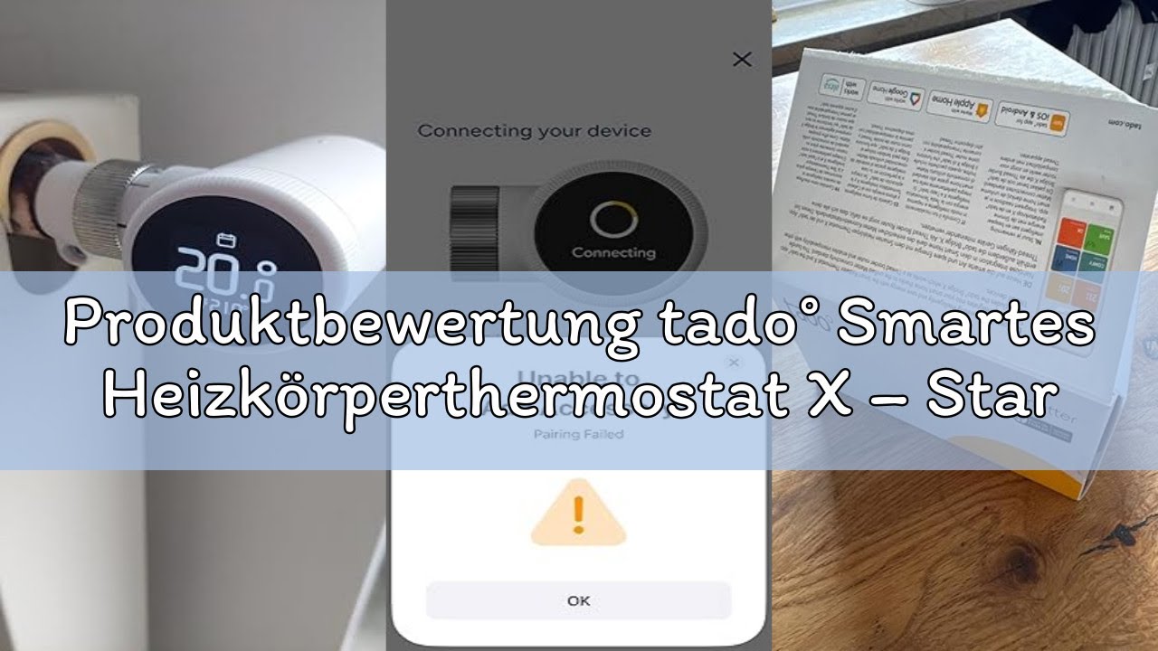 Produktbewertung tado° Smartes Heizkörperthermostat X – Starter Kit mit Bridge X, Heizungssteuerung