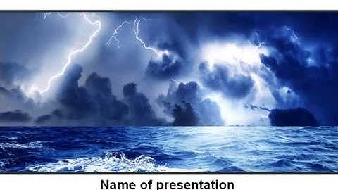 Navy Blue Sea PowerPoint Template by PoweredTemplate.com