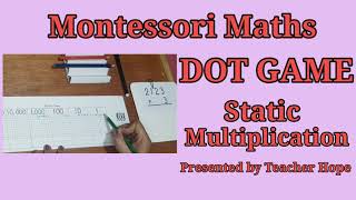 Dot Game Static Multiplication | Montessori Math