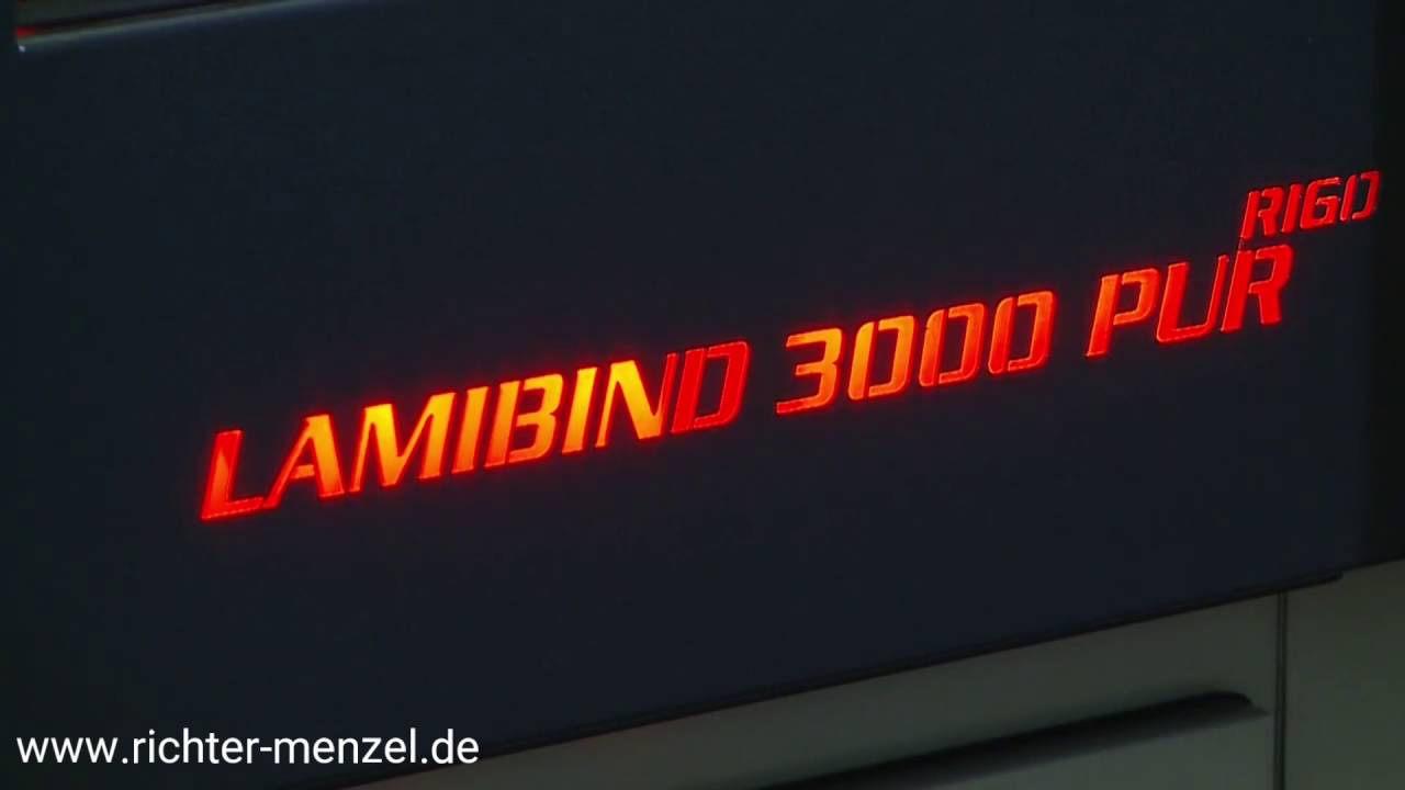 RIGO Lamibind 3000 PUR - PUR-Klebebinder