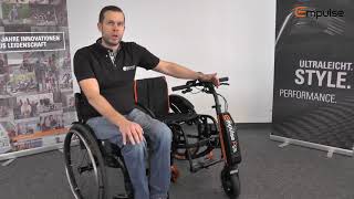 Empulse F55 | Intro | Quick start guide | Power Add-On Bike for Wheelchairs (with subtitles)