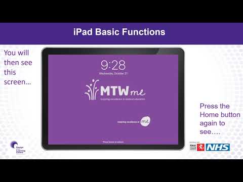Digital Care Homes: Session One - Using Your iPad