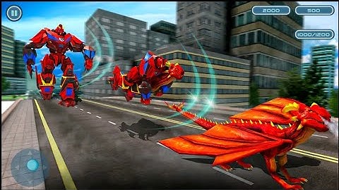 Dragon Robot Car Game Robot Transforming Games - Android Gameplay Part 2