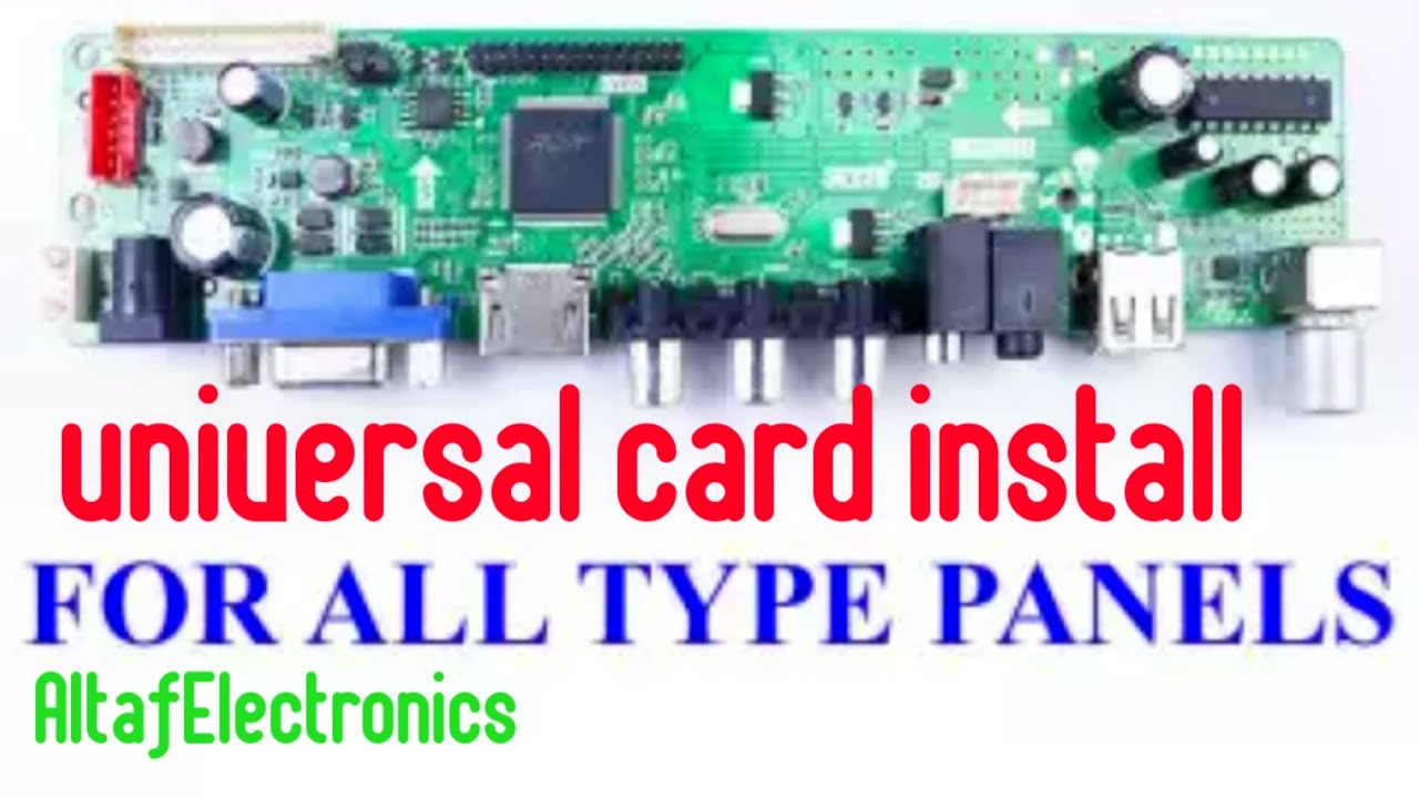 LED Universal T.R 85.031card install T.R83.031 full detail Urdu Hindi Altaf Electronics