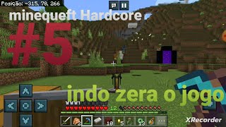 (minequeft Hardcore#1)ep5 se preparando para matar o dragão