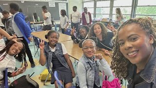 WUSA9 reporter and meteorologist visit Capitol Heights Elementary School for career day