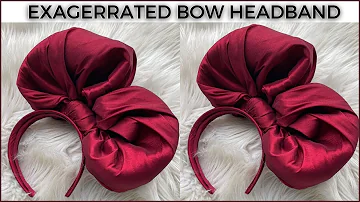 HOW TO MAKE AN ELEGANT HEADBAND | EXAGGERATED BOW HEADBAND WITH BEADING DETAILS | MUST WATCH
