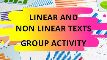 Group Activity for Linear and Non-linear Texts