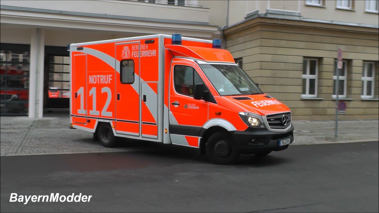 Berlin Rwm RTW BF Berlin LRW Mitte - YouTube