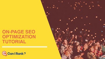 On page SEO Optimization Tutorial