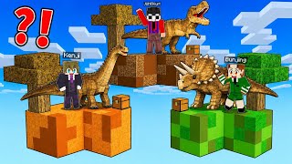 NOOB Dinosaur Island vs PRO Dinosaur Island in Minecraft...