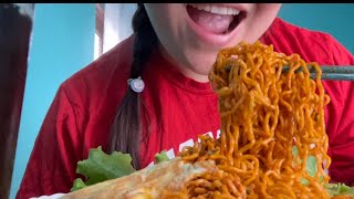 NEPALI SPICY 🌶️CURRENT NOODLES 🍝AND EEG🥚