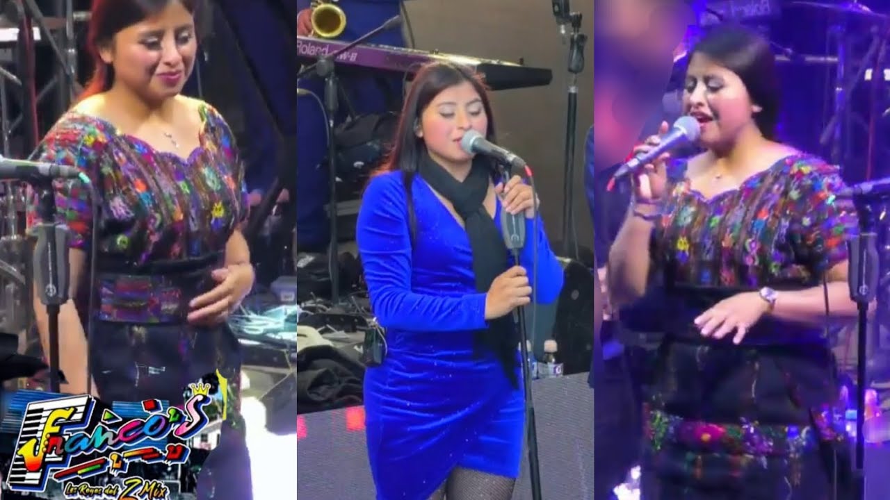 Los Francos-Lucy Saquic Portando Indumentaria De Sololá En El Tablón 29 De Noviembre 2,023.